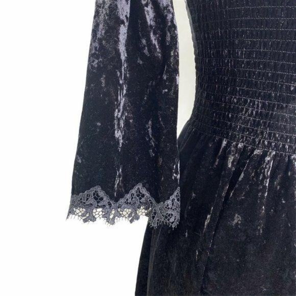 KOBI HALPERIN Dinella Velvet Off  Shoulder Dress - Picture 4 of 12